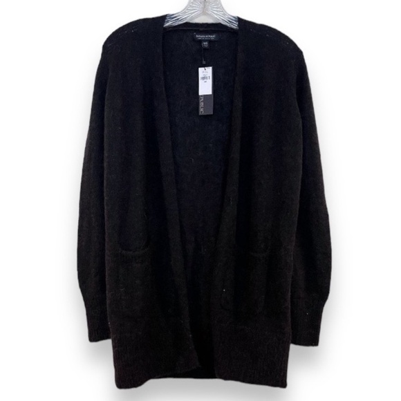 Banana Republic Brown Alpaca Blend Open Lightweight Knit Cardigan Sweater NWT - Picture 1 of 6